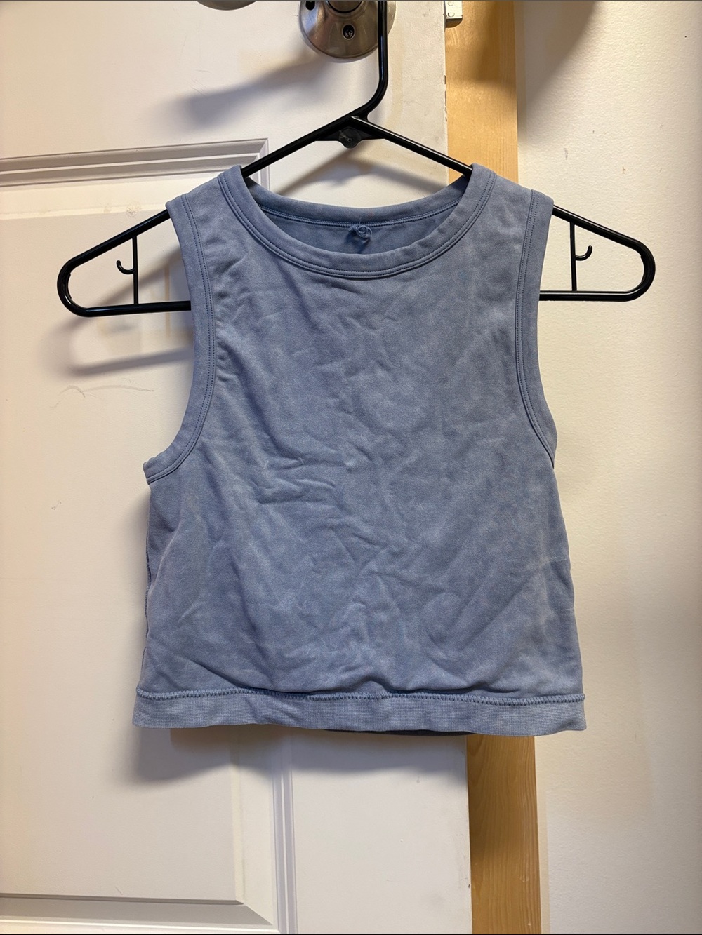 Women's Sleeveless Crop Tank Top - Blue